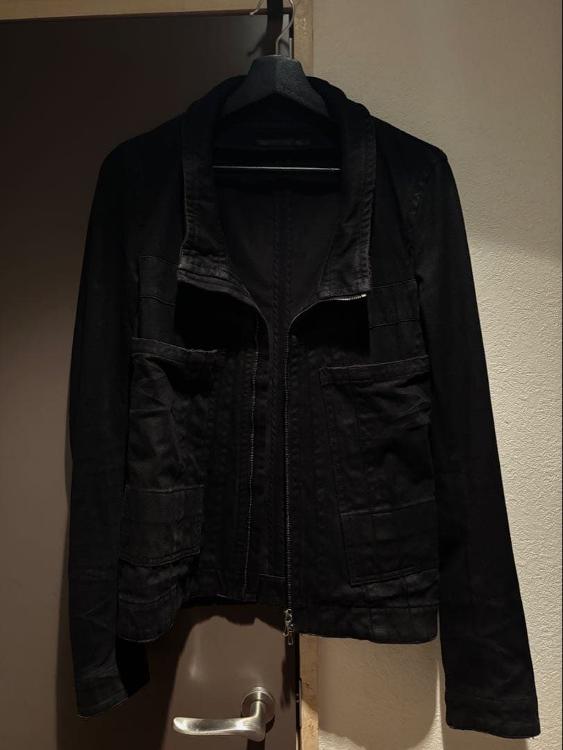 julius ユリウス　コーティング　デニムジャケットbk1