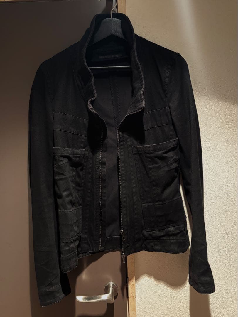 julius ユリウス　コーティング　デニムジャケットbk1