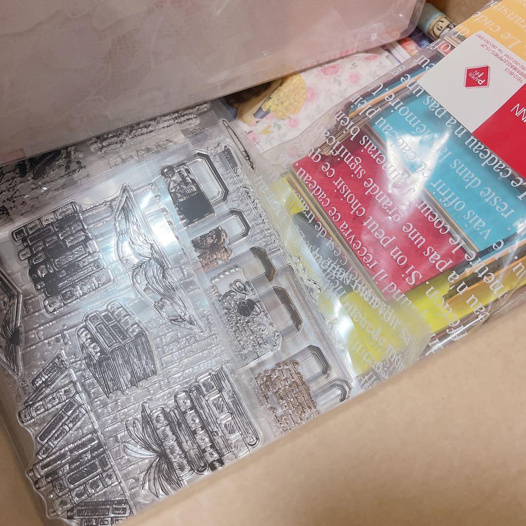 【80サイズ】　コラージュ素材　海外マステ　デザインペーパー　まとめ売り　断捨離