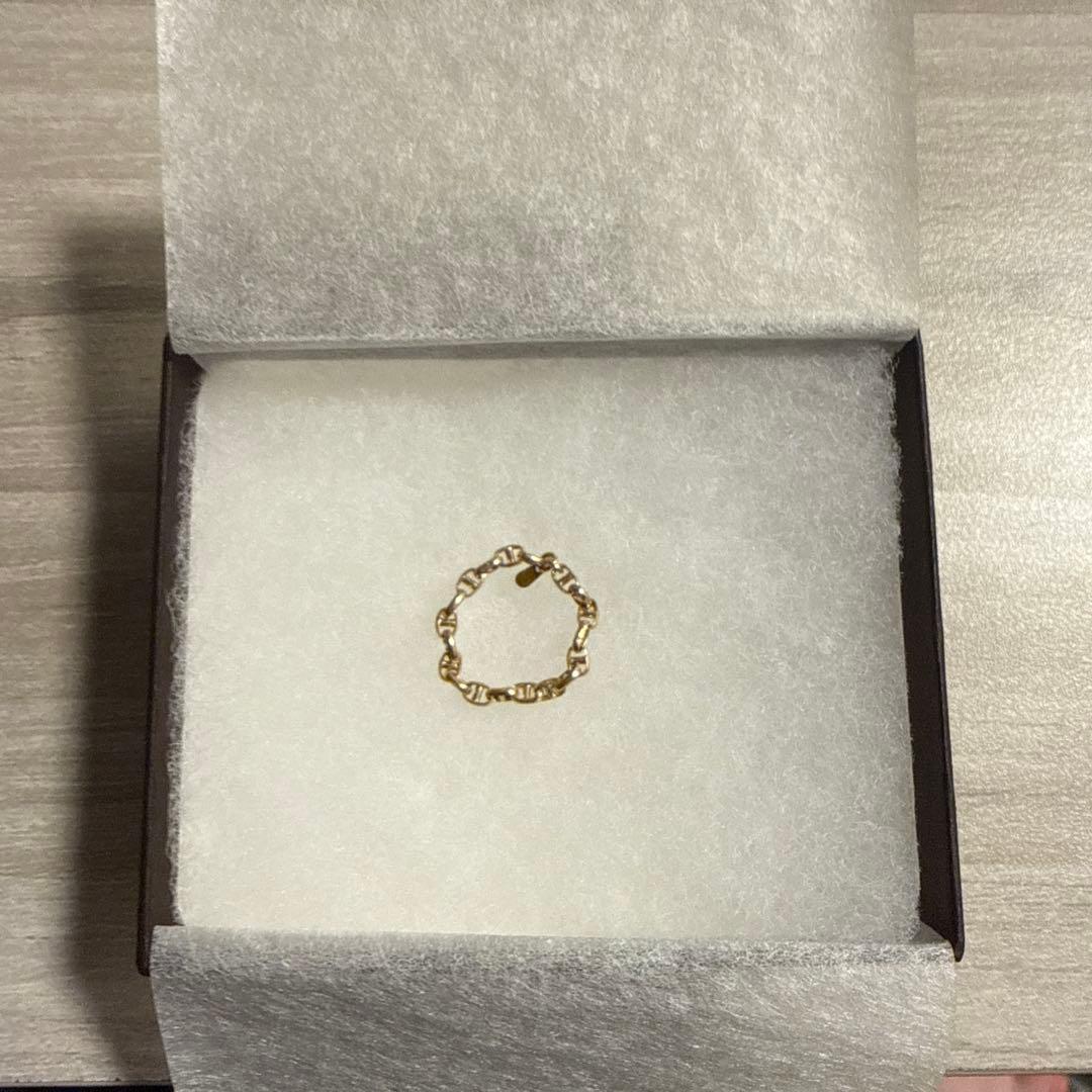 K18ゴールド チェーンリング