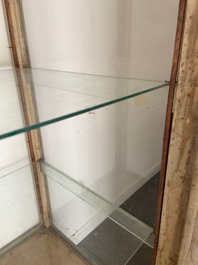 アンティーク　レトロ　ショーケース　古道具　ガラスケース　ディスプレイ