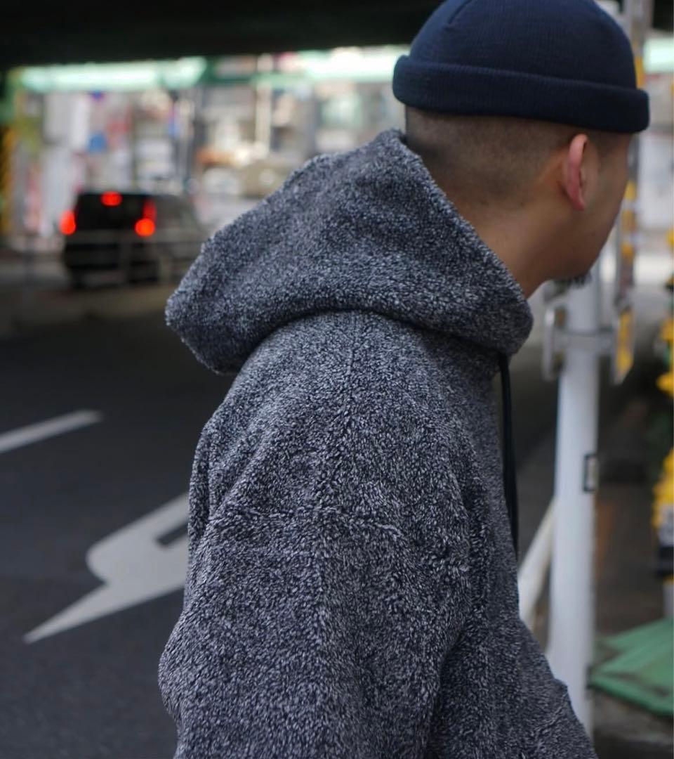 完売 Time is on コットンミックス ボアパーカー ミックス ovyz