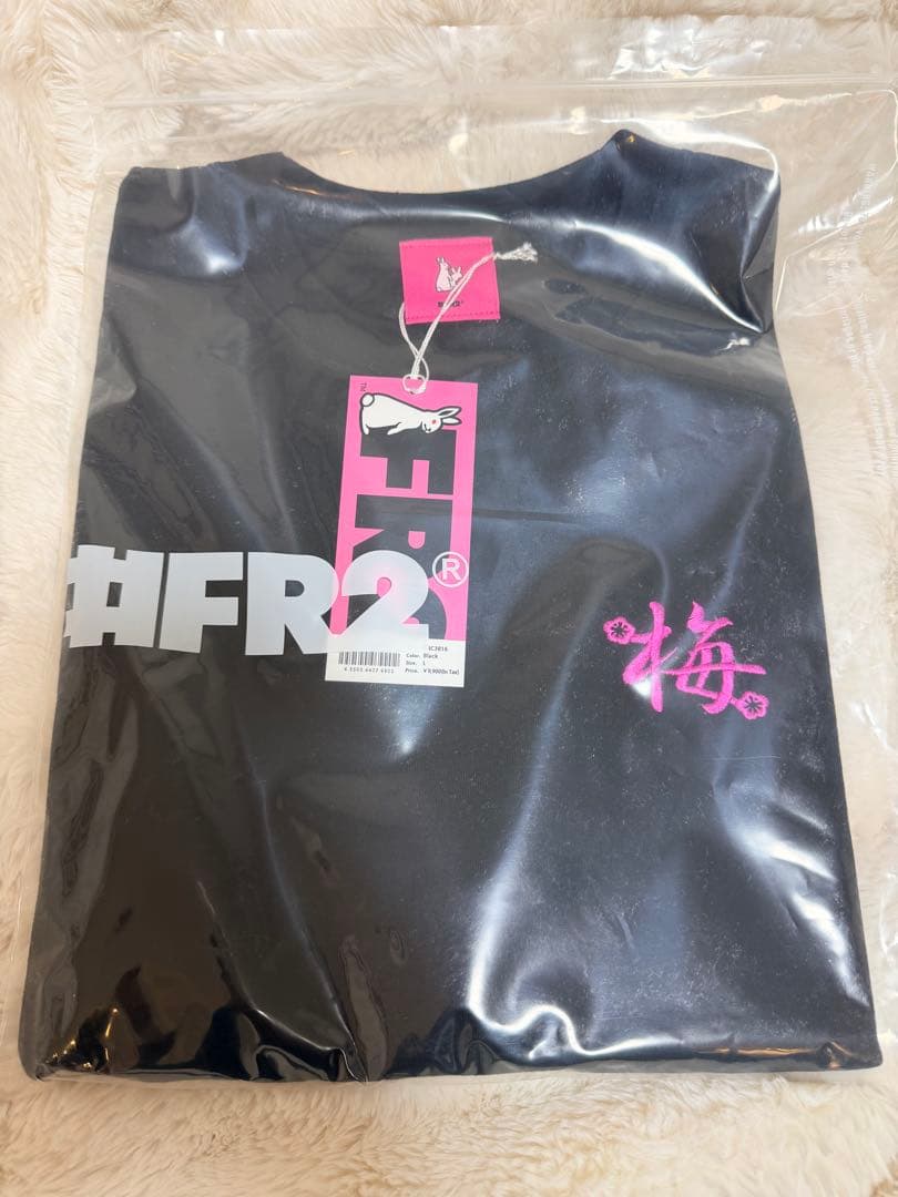 【新品未使用】FR2梅　花札Tシャツ　BLACK