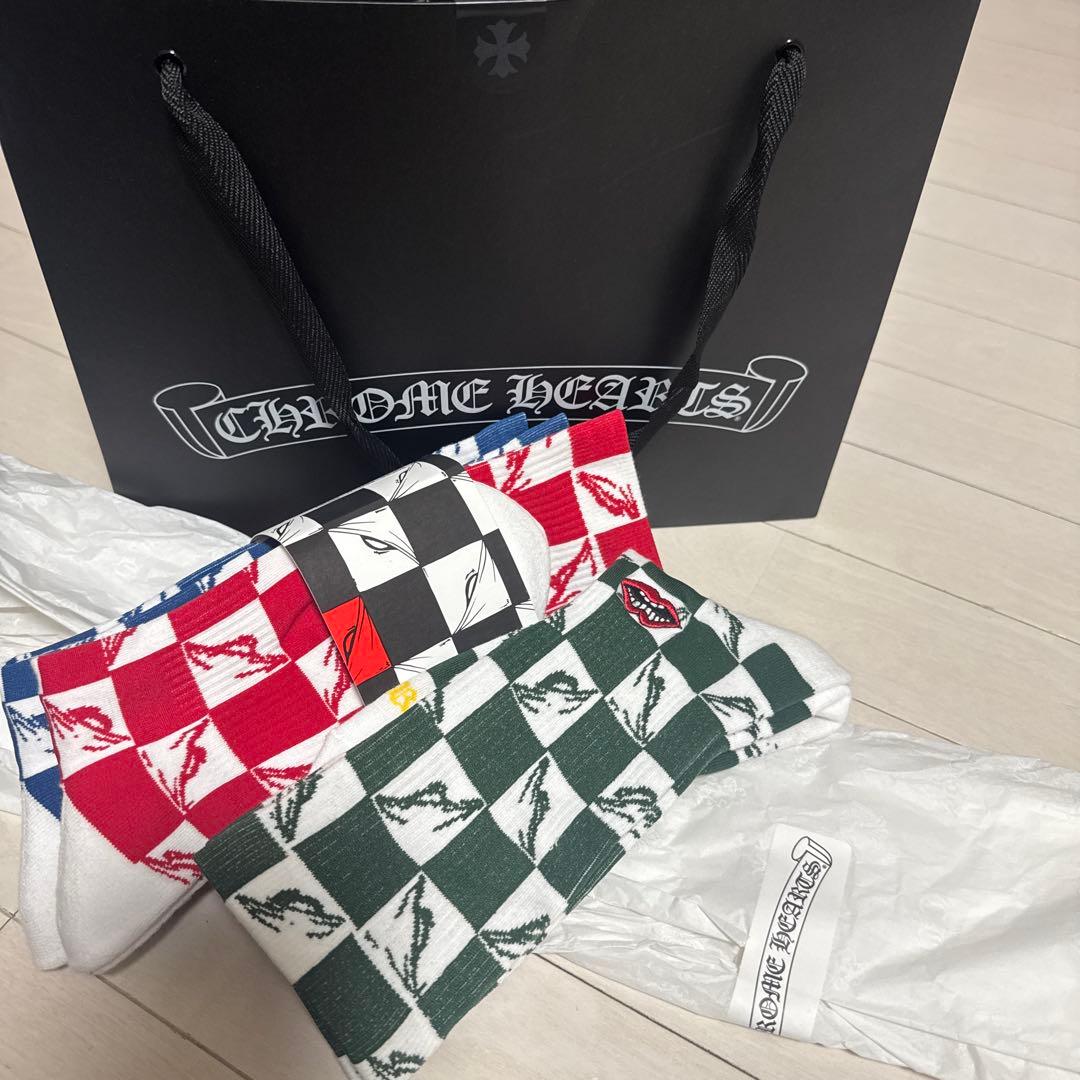 正規品クロムハーツCHROME HEARTS ソックス‼️ 3足セット‼️