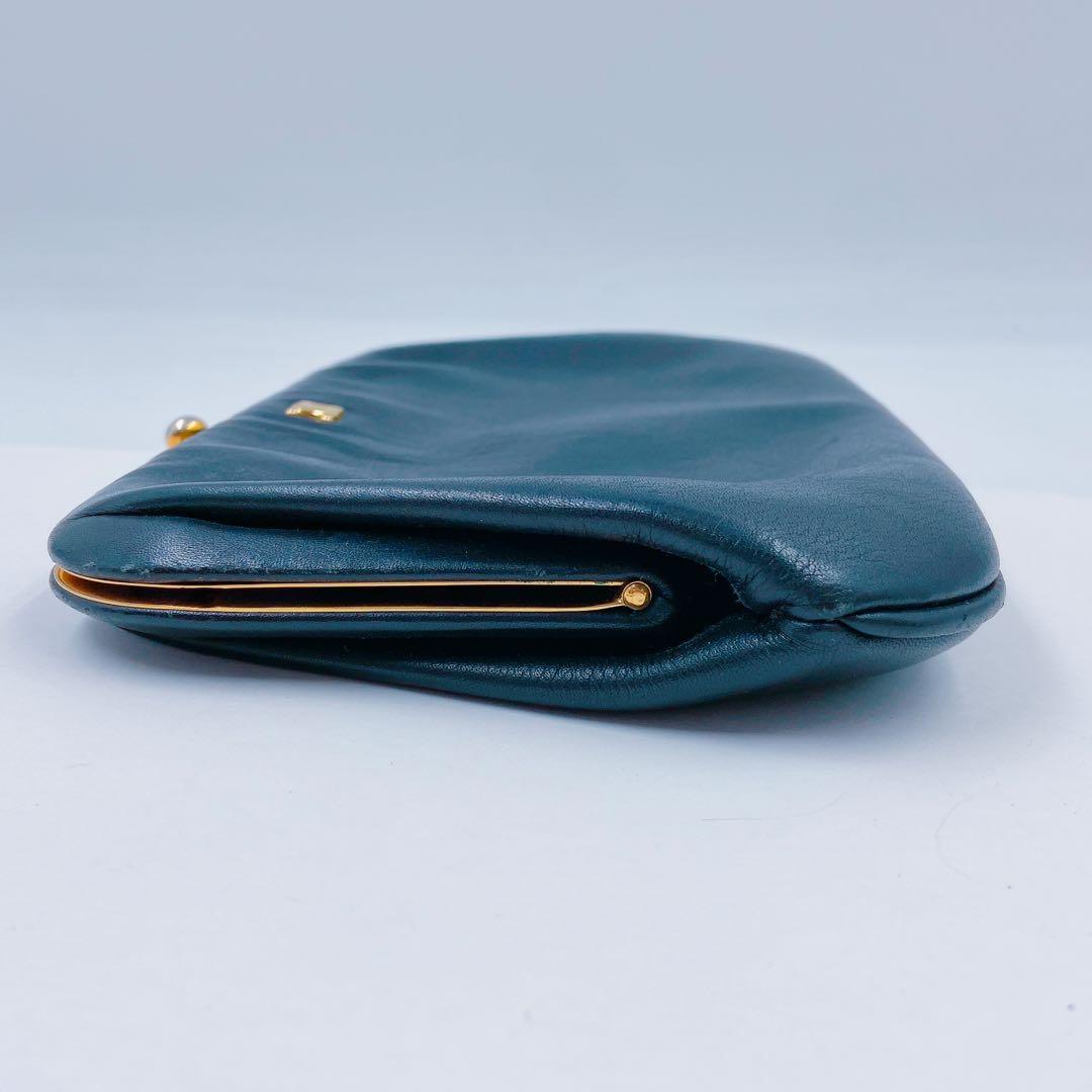 9FM87 CELINE セリーヌ がま口 ショルダーバッグ トリオンフ 黒