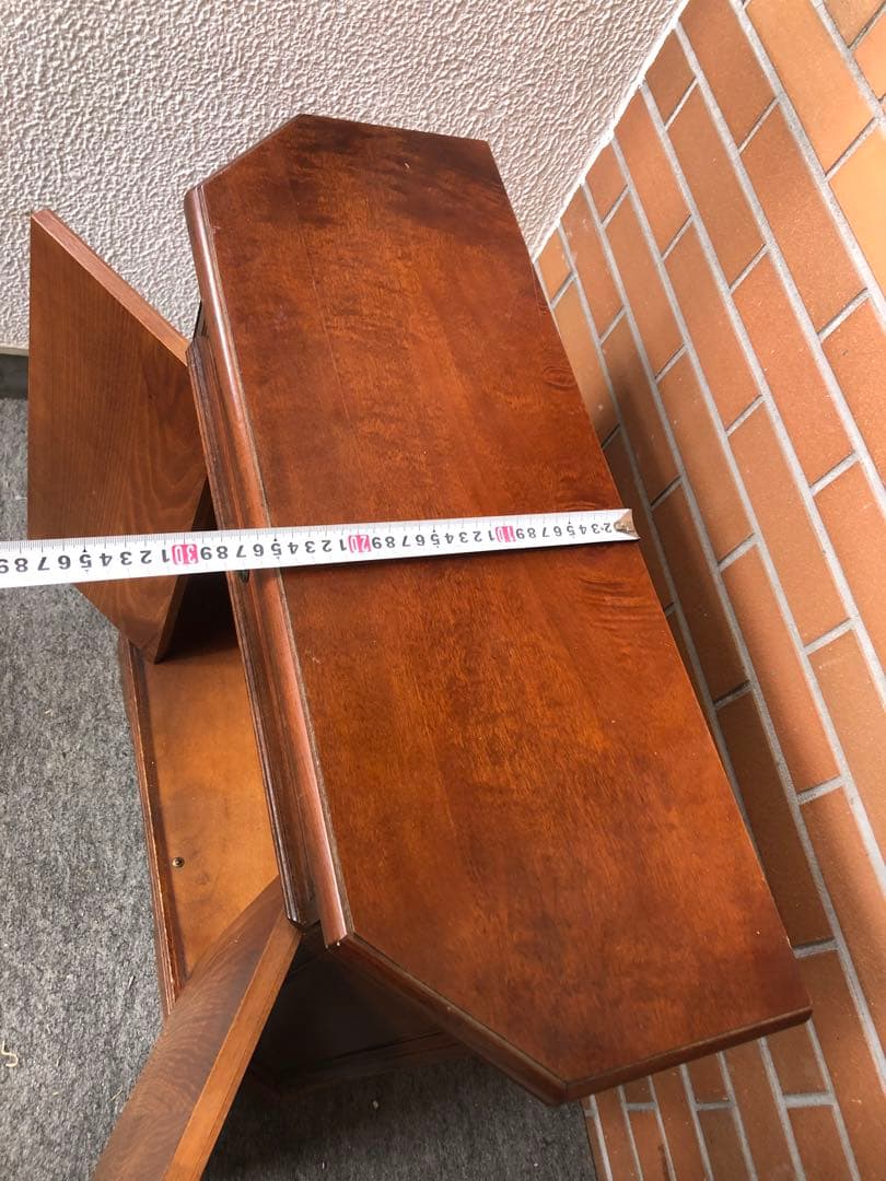 ヨーロピアン　イタリア　チェスト　ロココ調　アンティーク調　花台　木性　茶色