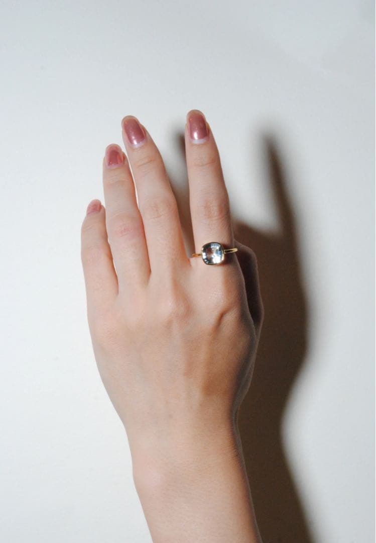 Xmas限定価格★オジュール グリーンアメジスト/GOLD リング