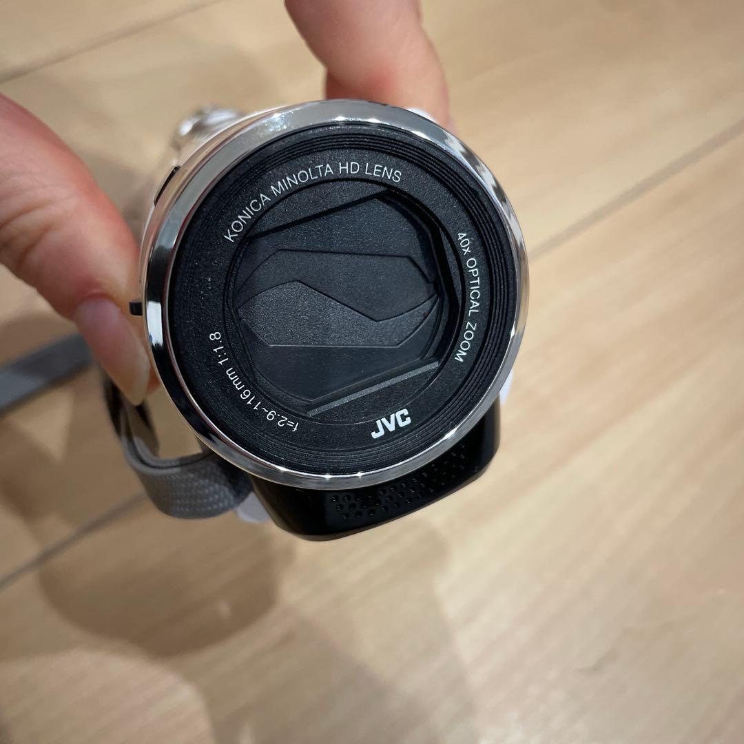 JVC GZ-HM33-W FULL HD ビデオカメラ