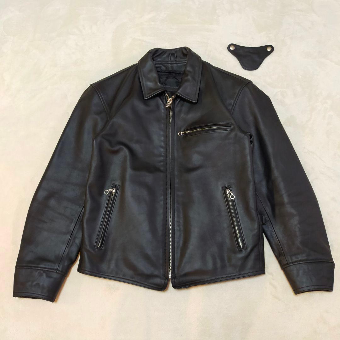 Man　美品　NANKAI　南海　ライナー付きシングルライダースジャケット