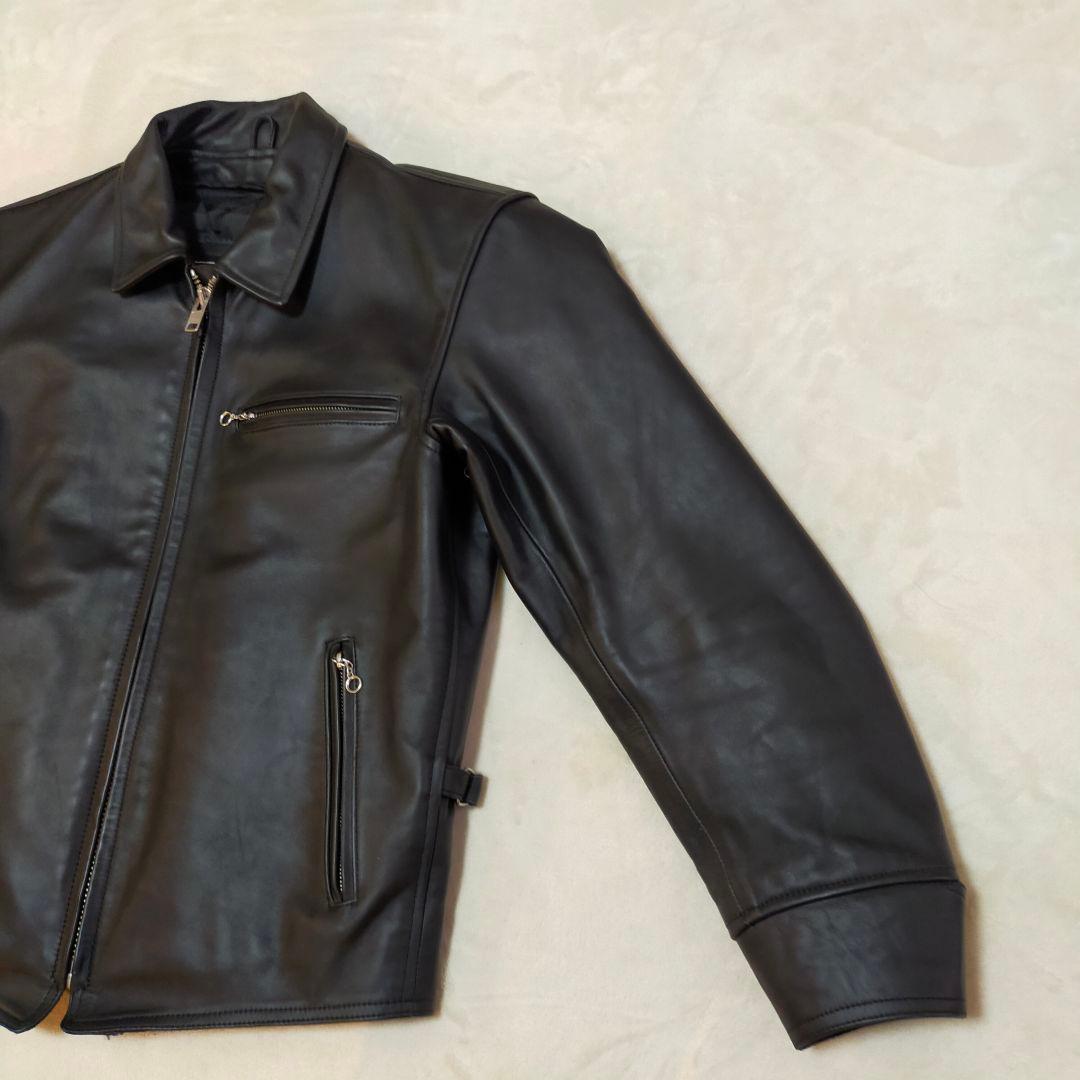Man　美品　NANKAI　南海　ライナー付きシングルライダースジャケット