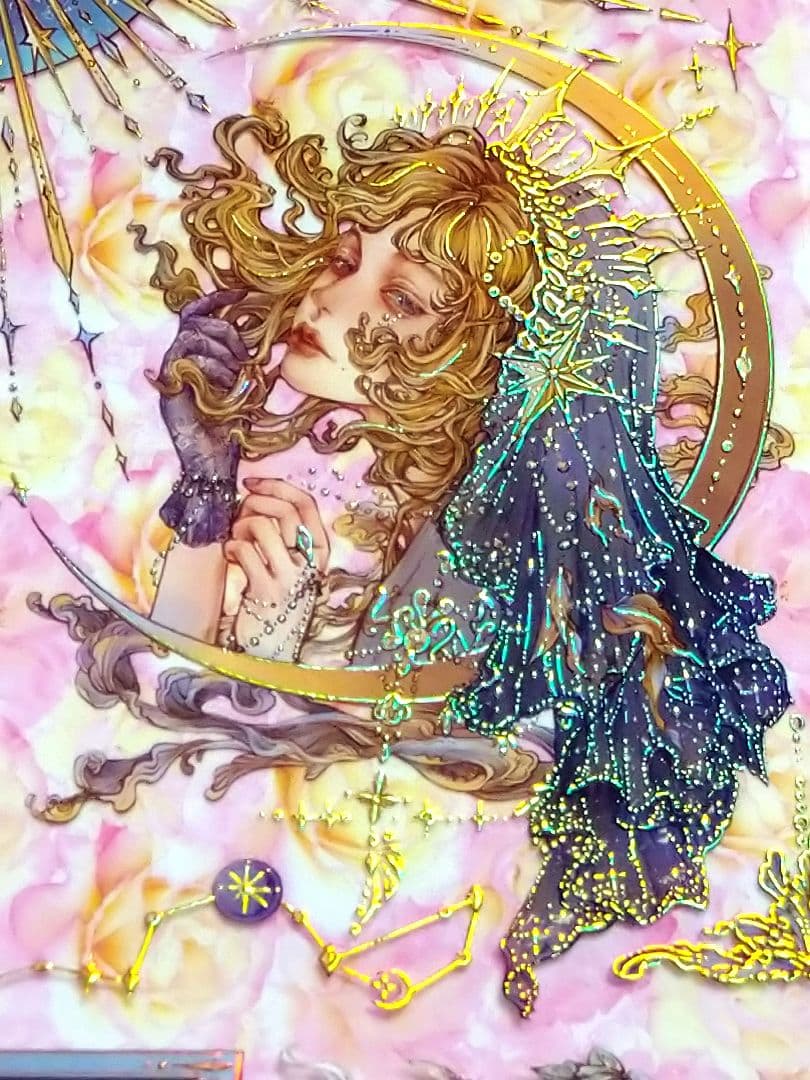 J421＃永恒(镭射金)猫匠的野蔷薇切り売り海外人物マステ女の子