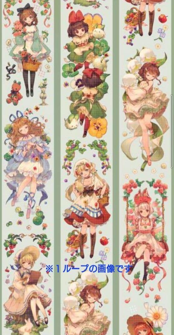 ✩再販✩J31＃仲夏游(水晶PET)切り売り海外人物マステ女の子