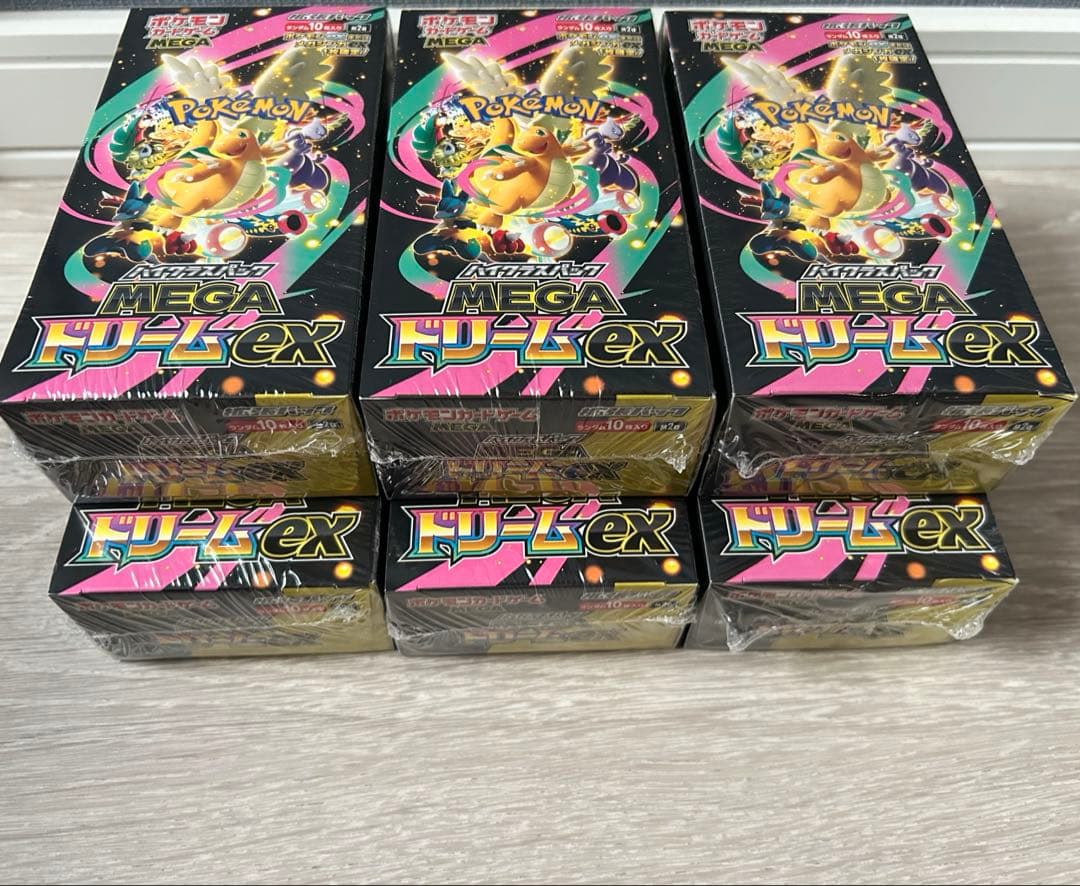 新品未開封 シュリンク付き6BOX megaドリームex