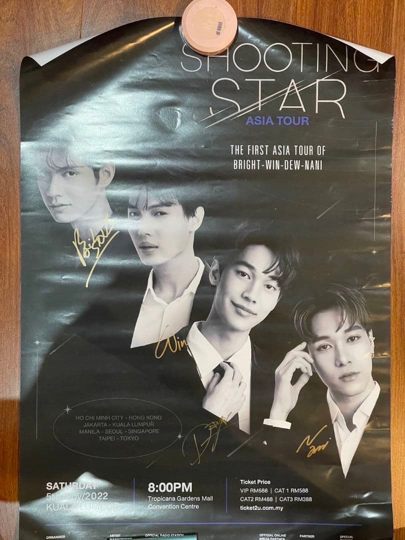 F4 Thailand サイン入り　ポスター　brightwin