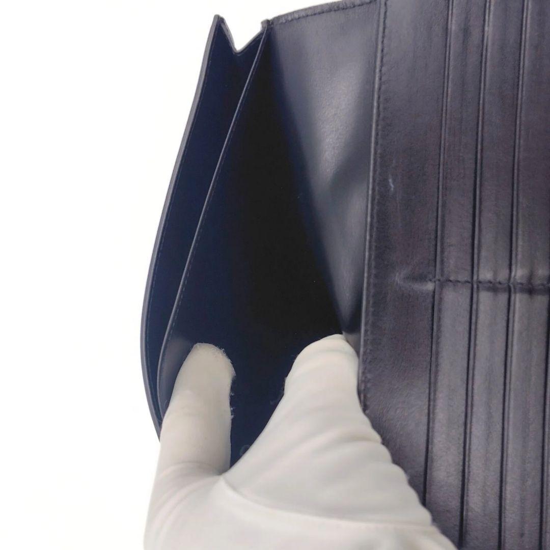 セリーヌ 二つ折り財布 ラージ ストラップ レザー ラージマルチファンクション