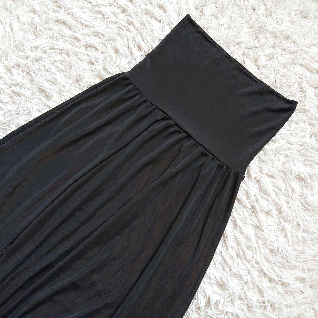 【萌】モユル センソユニコ サルエルパンツ 伸縮性あり ブラック 黒