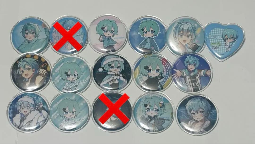 めろぱか そらねこ 缶バッジ