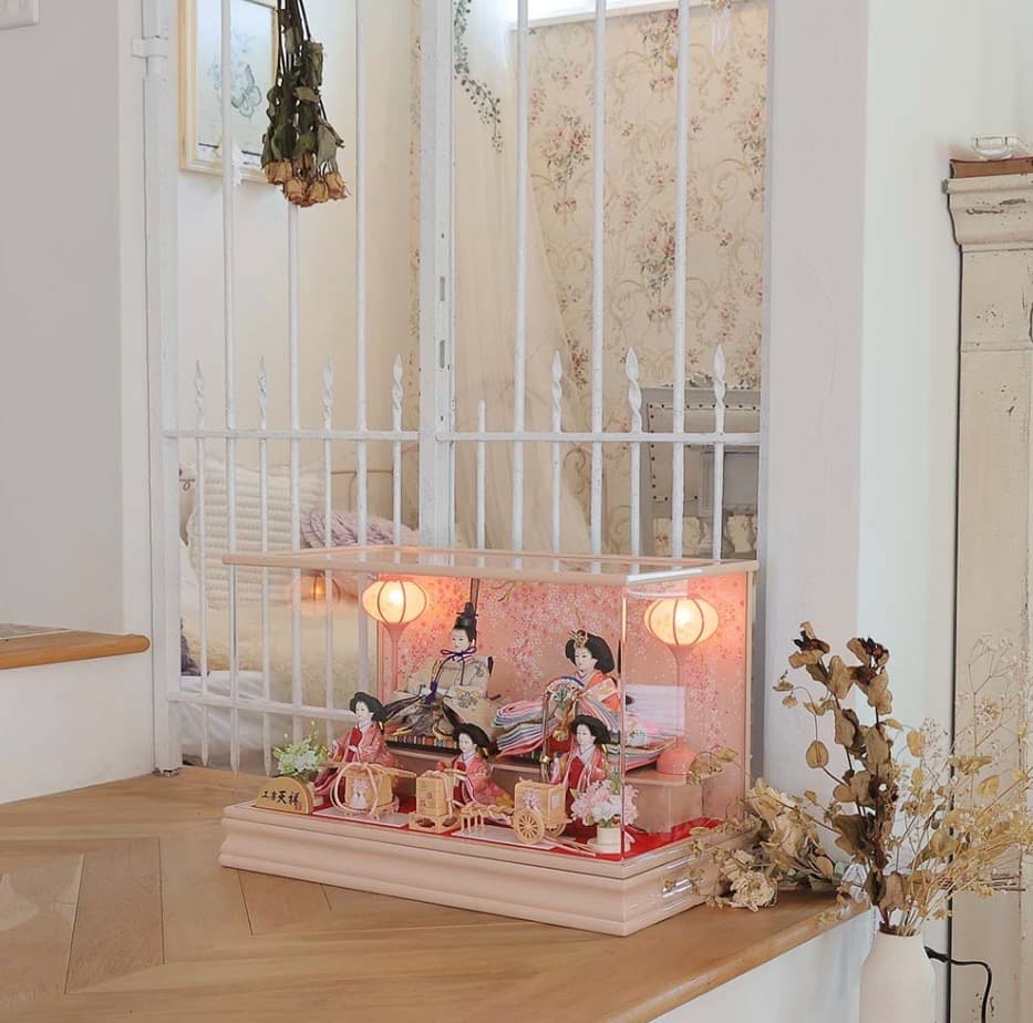 雛人形 ぷり姫 芥子五人飾り オルゴール付 工房天祥 定価¥92,398