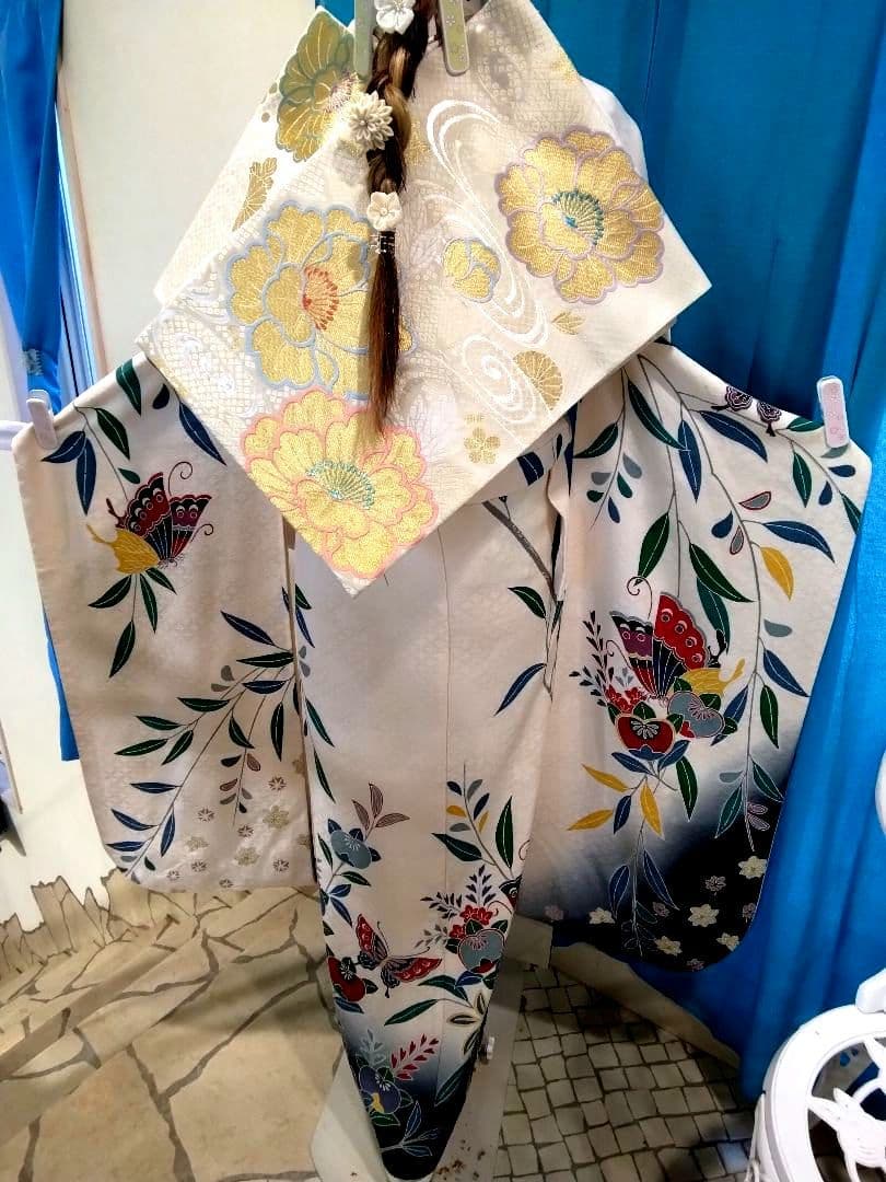 振袖フルセット、正絹振袖成人式、重ね衿、帯揚げ帯締め、西陣袋帯、襦袢