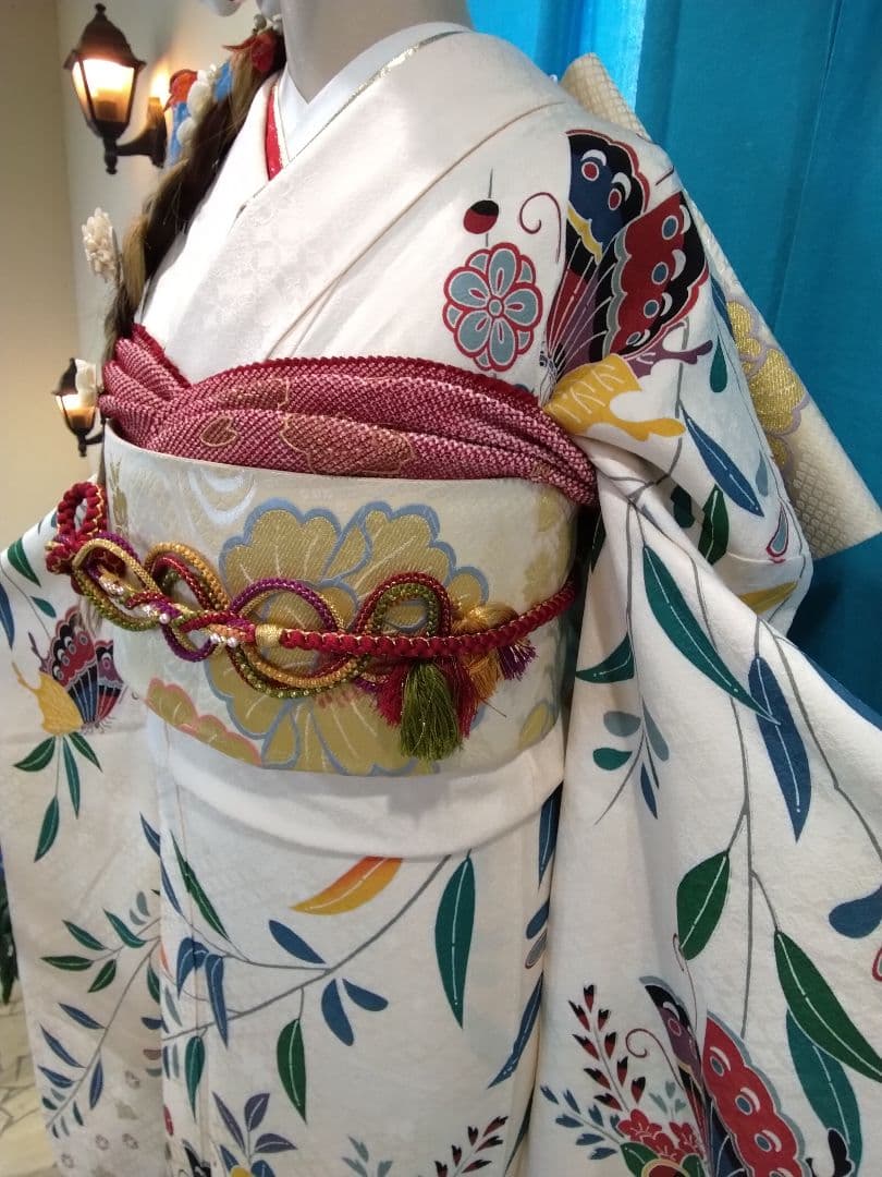 振袖フルセット、正絹振袖成人式、重ね衿、帯揚げ帯締め、西陣袋帯、襦袢