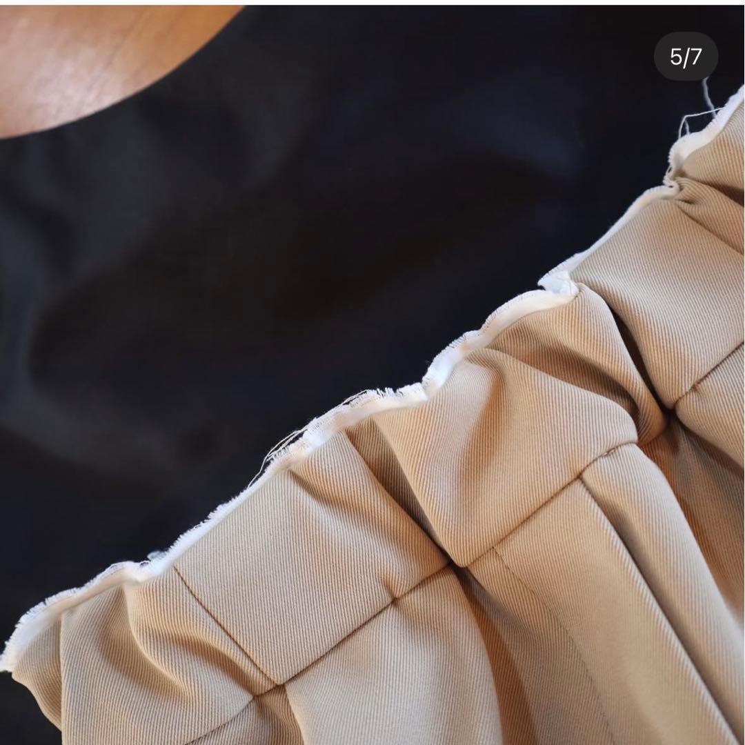 epa エパ　ツイルワイドパンツ ベージュ