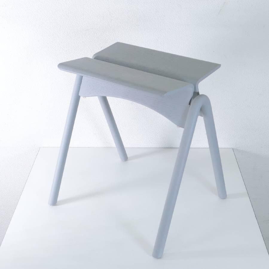 展示品 IKASAS カモメスツール 佐々木章行 スタッキング可 クールグレー