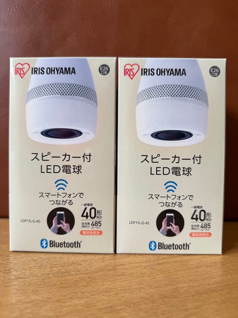 【2個セット】アイリスオーヤマ スピーカー付LED電球 LDF11L-G-4S