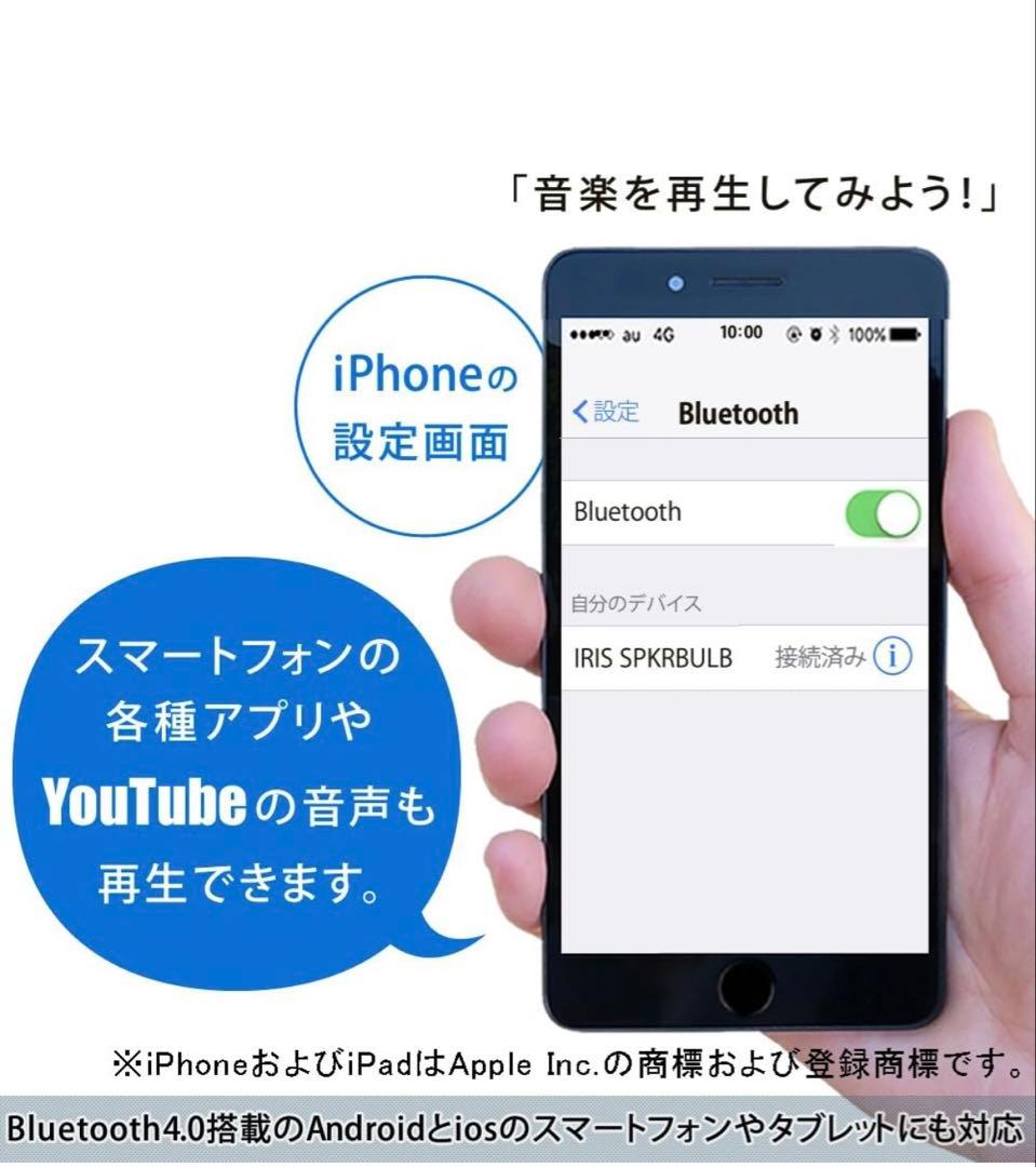 【2個セット】アイリスオーヤマ スピーカー付LED電球 LDF11L-G-4S