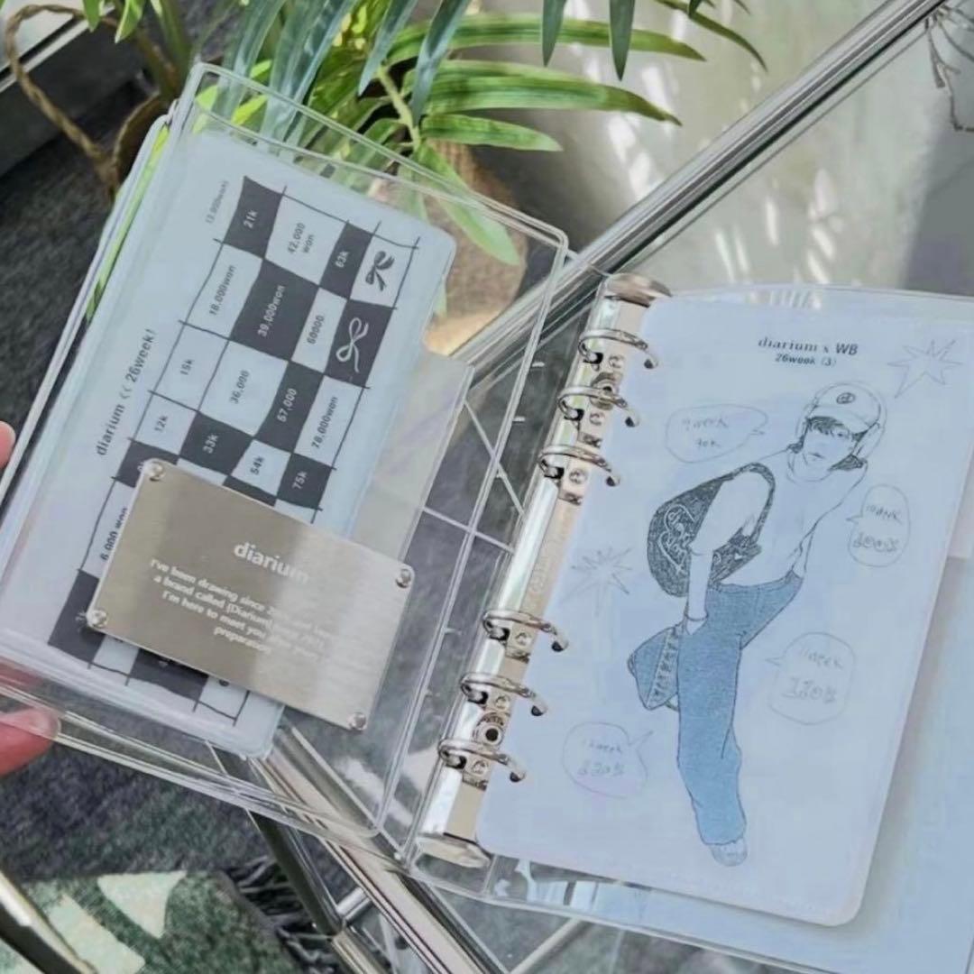 早い者勝　韓国　貯金　バインダー　カバー　A6 diarium 推し活　No.2