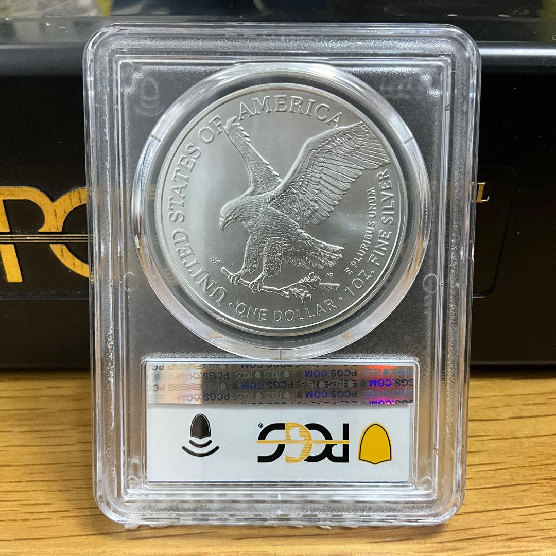 【新品】Eagleシルバーイーグル銀貨2022-W PCGS MS70