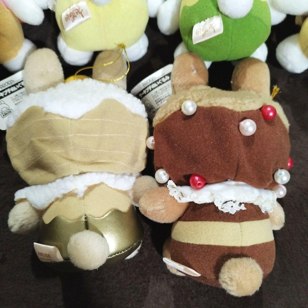 新品未使用 うさずきん ぬいぐるみ 6セット ケーキ スイーツ レトロ レア