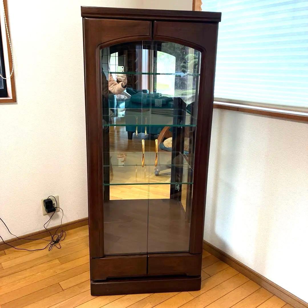 キュリオケース 木製ガラス コレクションボード