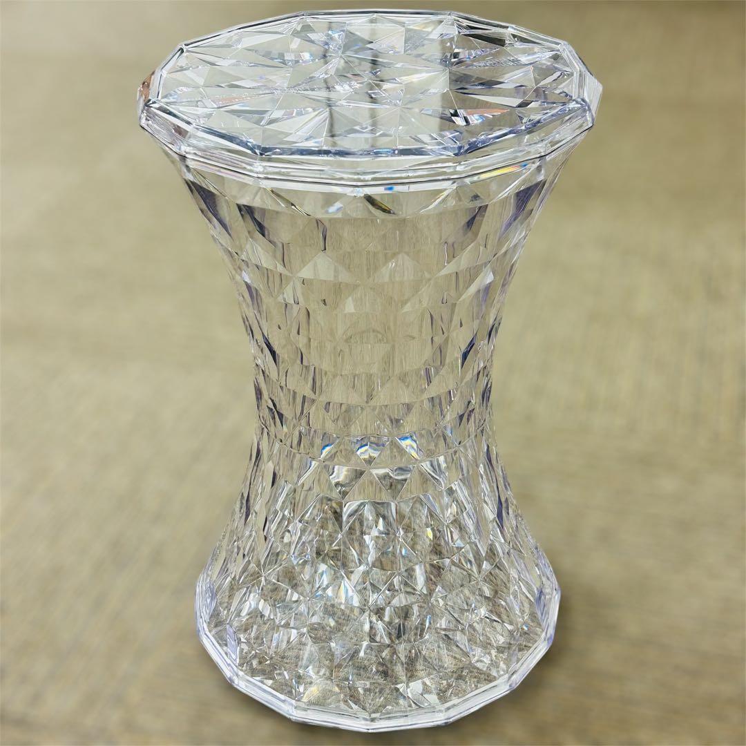 【良好】Kartell カルテル STONE ストーン スツール クリスタル②