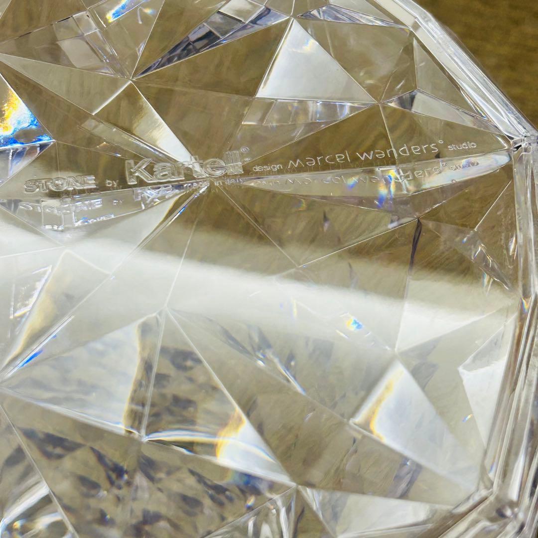 【良好】Kartell カルテル STONE ストーン スツール クリスタル②