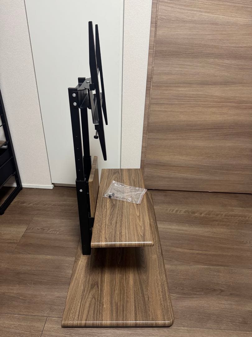 テレビスタンド、キャスター付き、組み立て済み