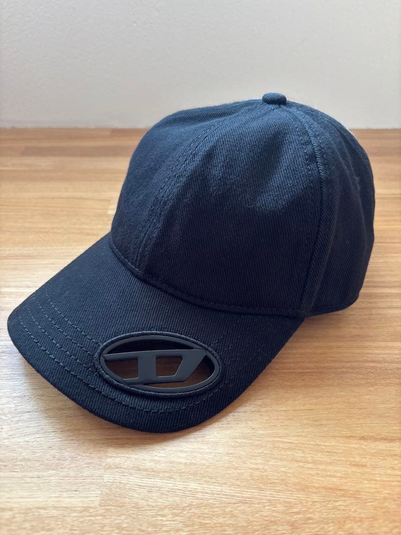 DIESEL ディーゼル キャップ 黒 ロゴ メンズ 帽子 美品 正規品