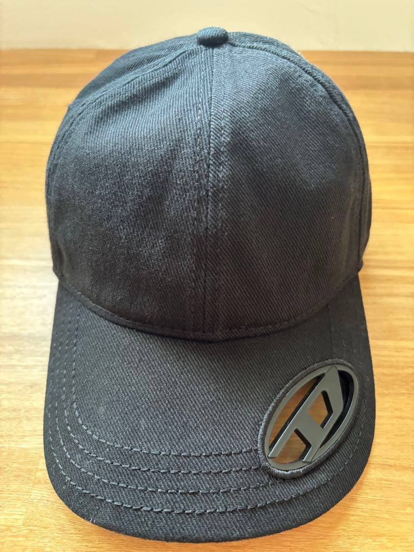 DIESEL ディーゼル キャップ 黒 ロゴ メンズ 帽子 美品 正規品