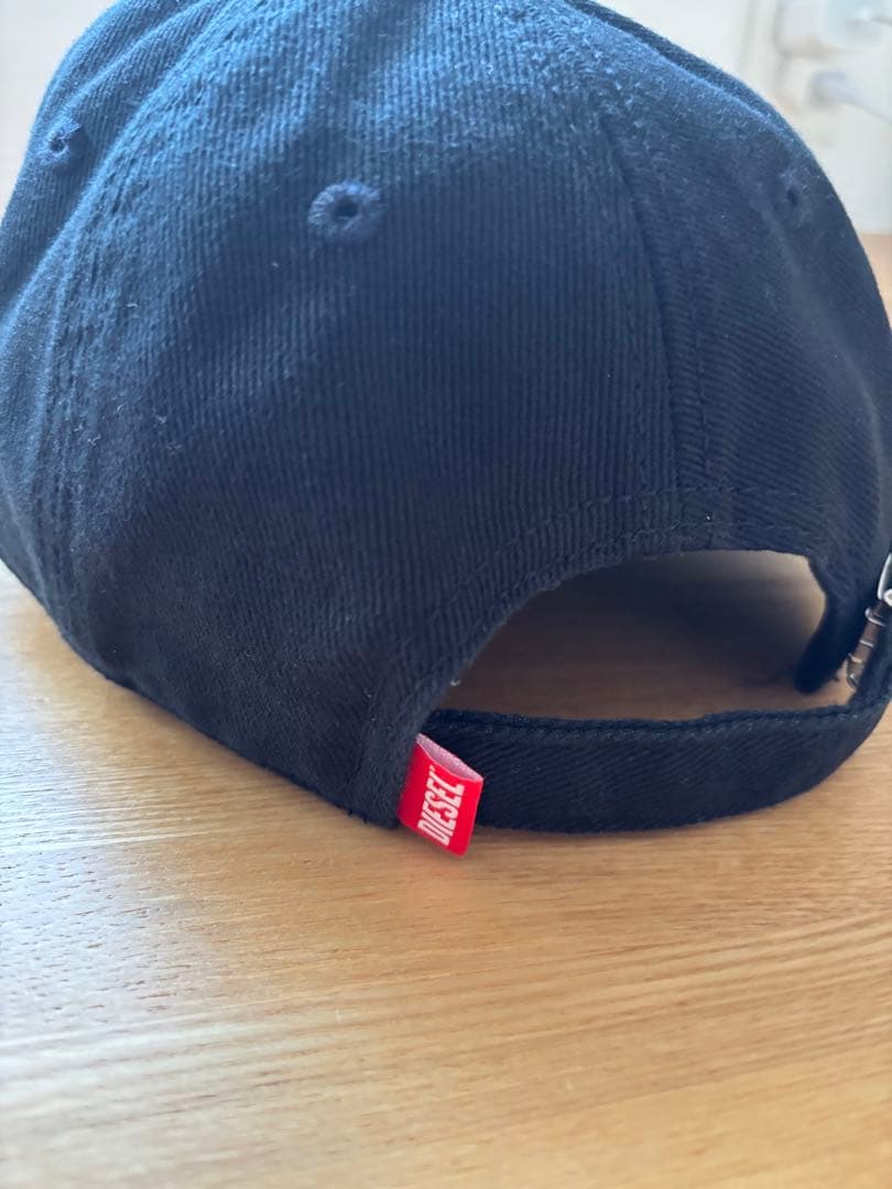 DIESEL ディーゼル キャップ 黒 ロゴ メンズ 帽子 美品 正規品