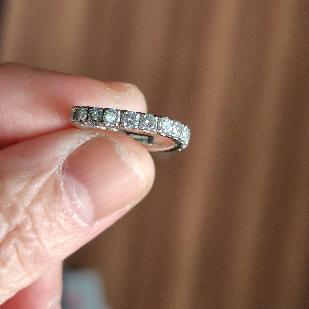 【本日限定出品】pt950ダイヤモンドハーフエタニティ