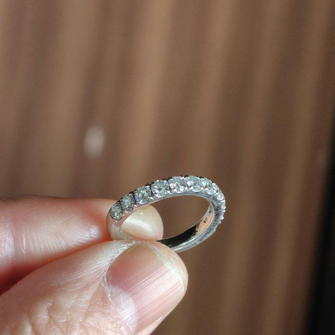 【本日限定出品】pt950ダイヤモンドハーフエタニティ