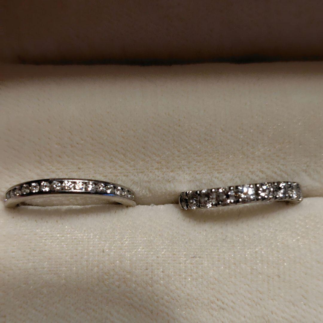 【本日限定出品】pt950ダイヤモンドハーフエタニティ