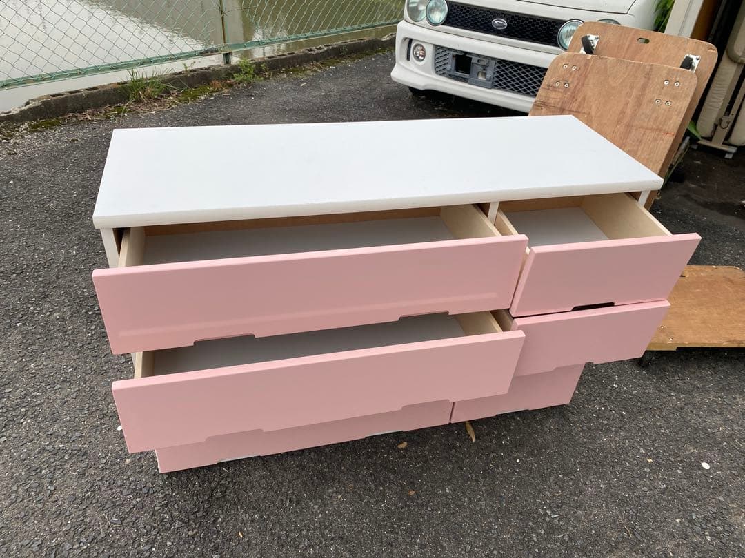 ピンク　整理タンス　チェスト