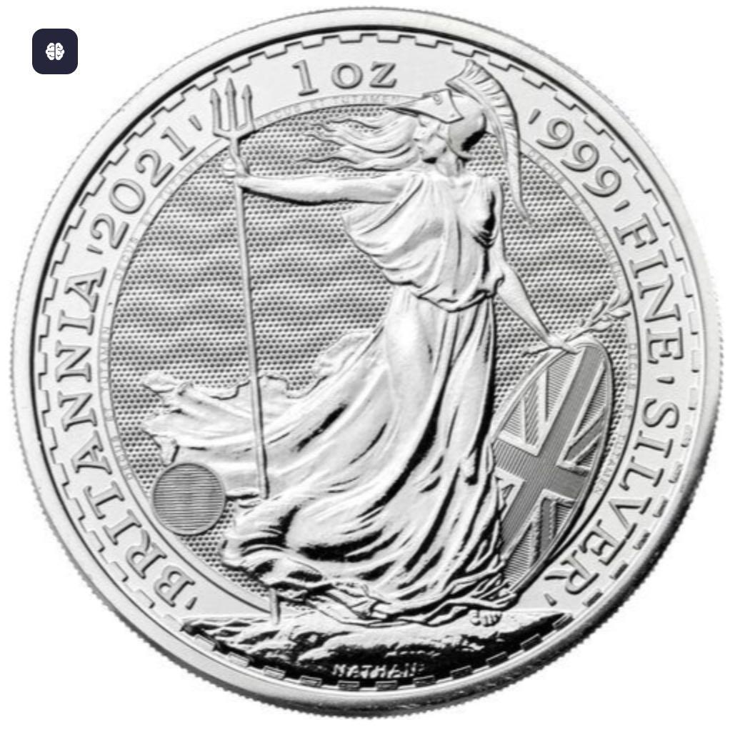 2021 年 1oz シルバー ブリタニア 　イギリス　エリザベス