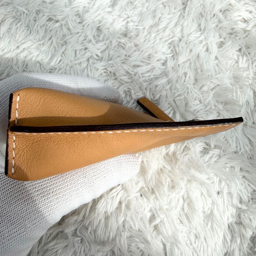 極美品✨付属完備 ロエベ Loewe レザー ケースポーチ 本革 キャメル
