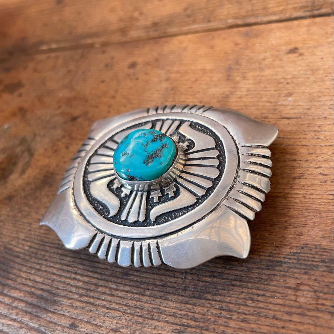 トーマスシンガー バックル ターコイズ インディアンジュエリー