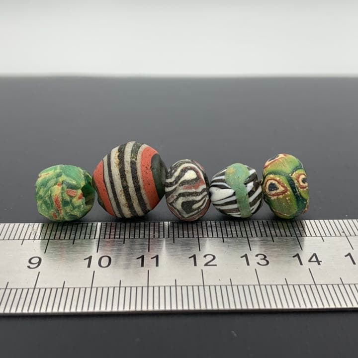 お買得！アンティーク とんぼ玉5個セット