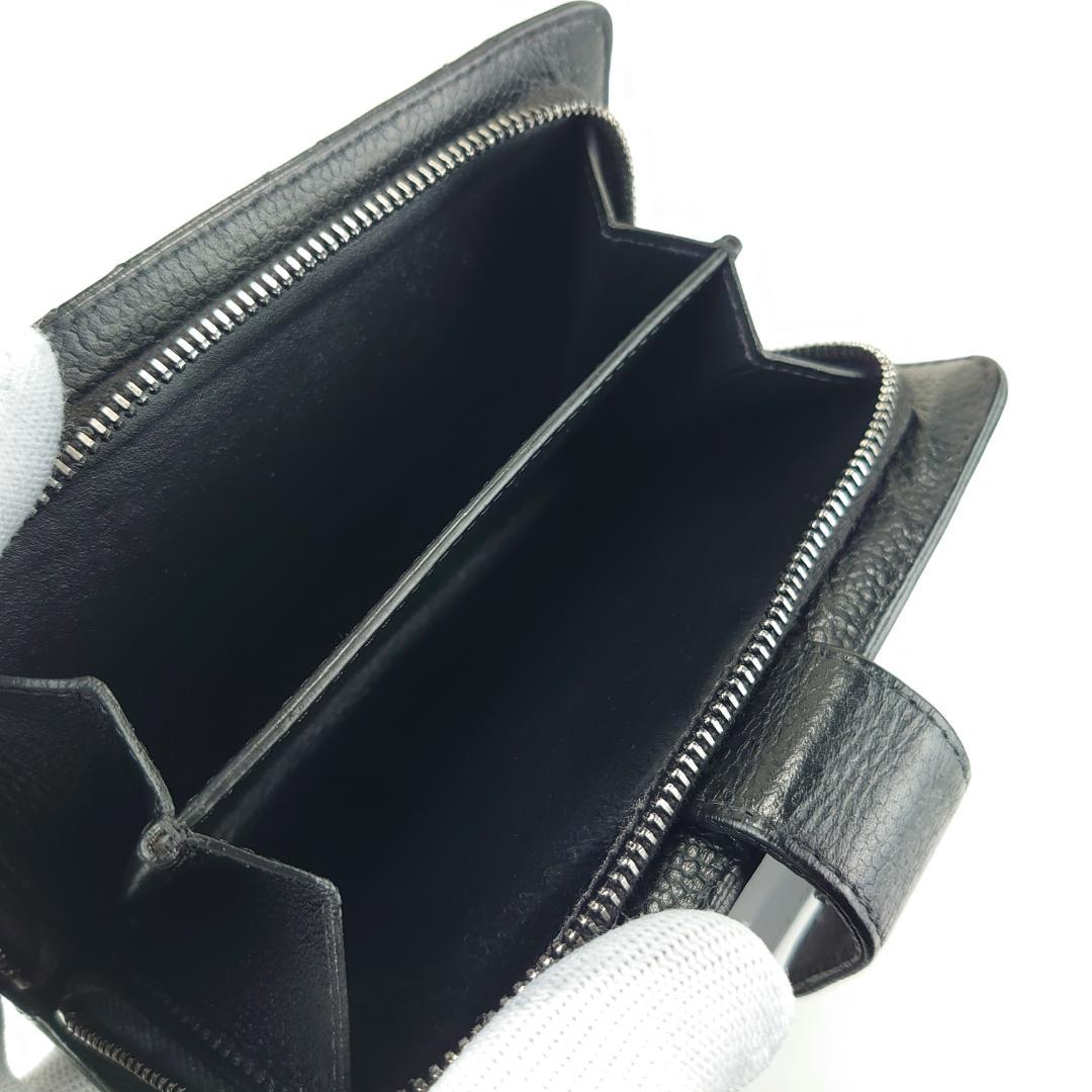 【美品】シャネル　マトラッセ　キャビアスキン　二つ折り財布　美品　1205