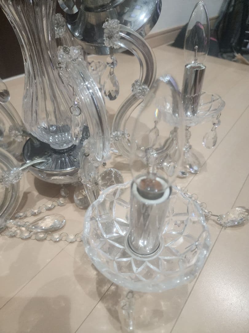 クリスタルシャンデリア 天井照明 5灯式