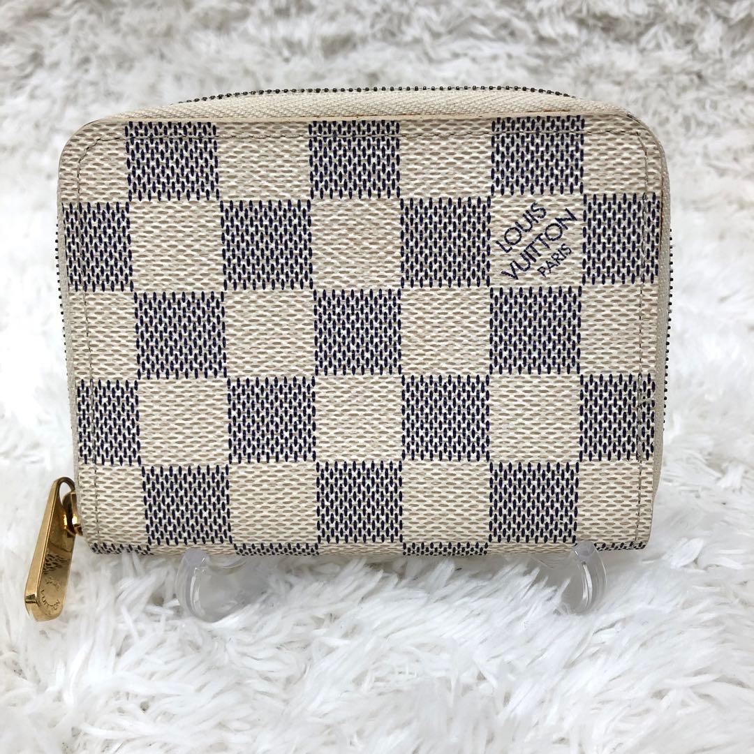 ピロkunルイヴィトン ダミエ アズール ジッピー•パース