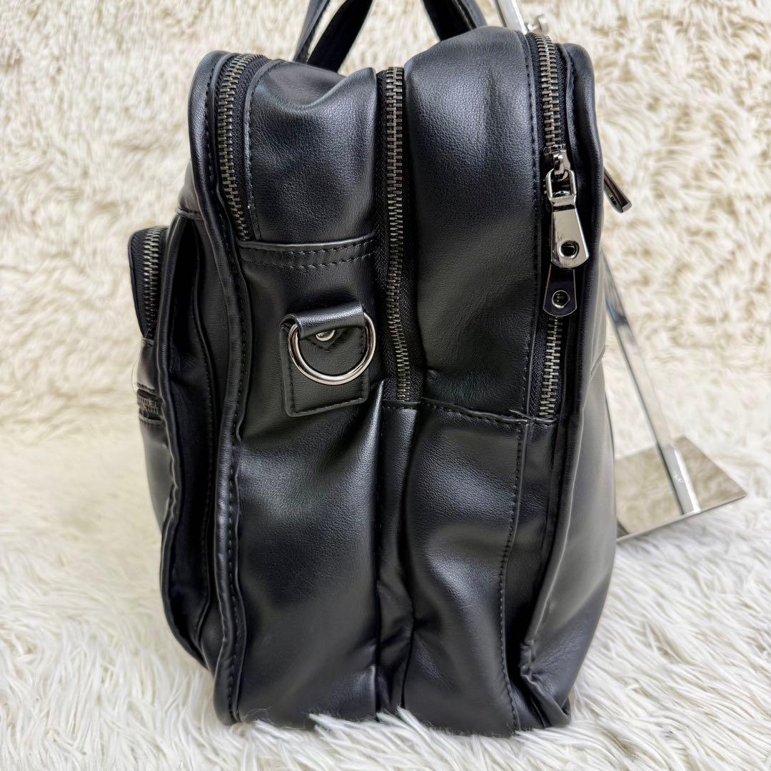 POLARE ORIGINAL 本革 ビジネスバッグ 17インチPC 黒